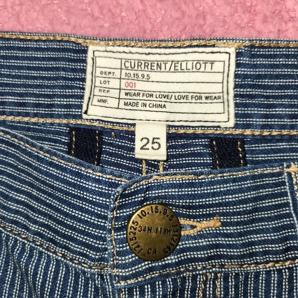 Current/elliot striped shorts size 25 - Picture 3 of 5